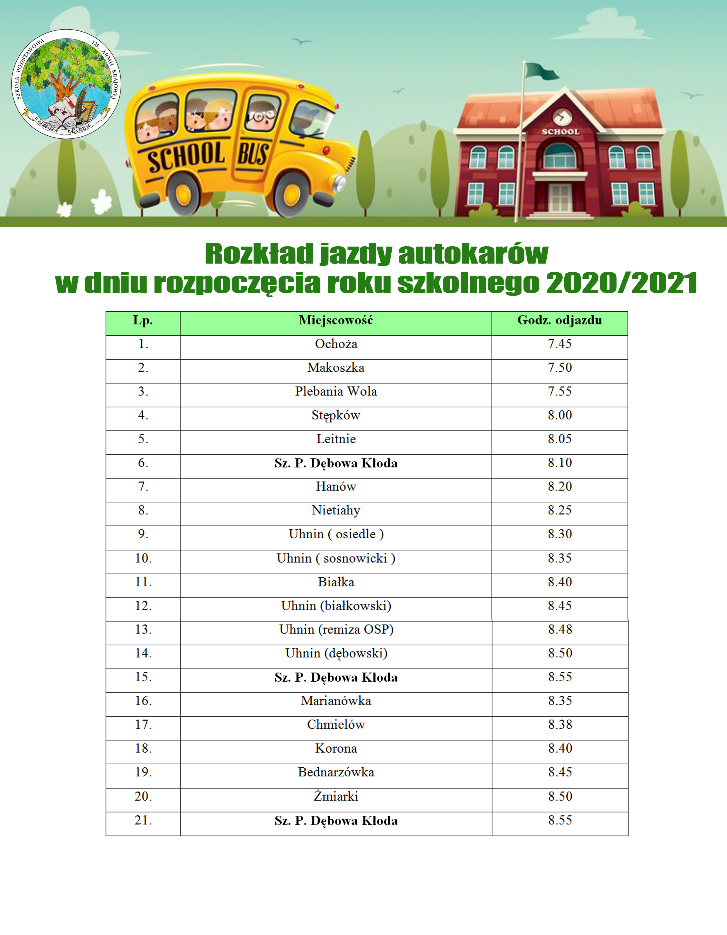 rozpoczecie autokary